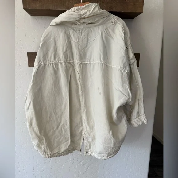 Anthropologie Daughters of the Liberation|Off White,Cream canvas utility Jacket• - Picture 5 of 12